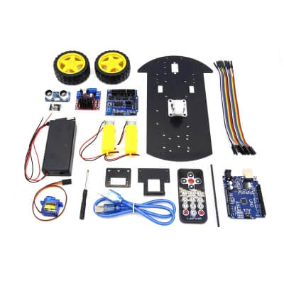 Фото: Набор для моделирования Ардуино (Arduino) 2WD Car Robot Lafvin-2 Набор для моделирования Ардуино (Arduino) 2WD Car Robot Lafvin-2