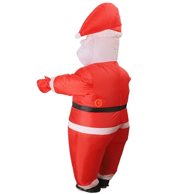 Надувной карнавальный костюм Дед мороз-6